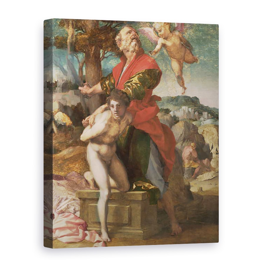 Tablou canvas - Andrea del Sarto - Sacrificiul lui Isaac, 75 x 100 cm