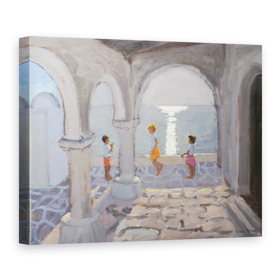 Tablou canvas - Andrew Macara - Copii sarind peste, Insulele grecesti, 75 x 100 cm