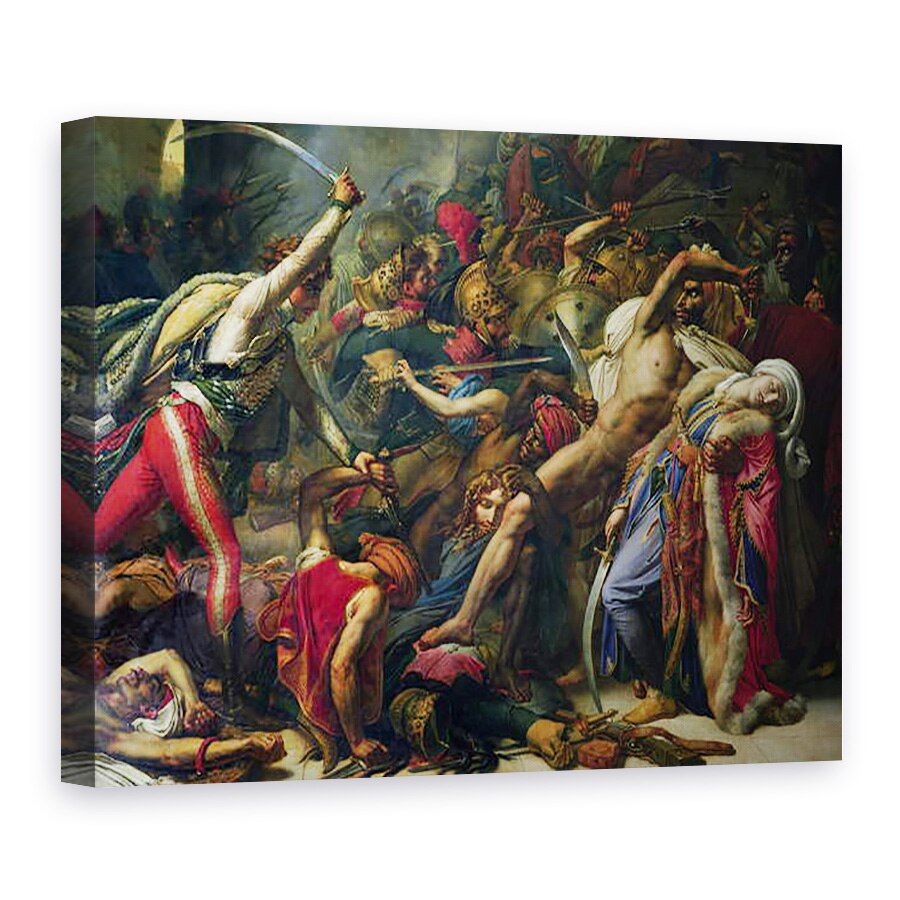Tablou canvas - Anne Louis Girodet de Roucy-Trioson - Revolta de la Cairo, 21 octombrie 1798, 75 x 100 cm