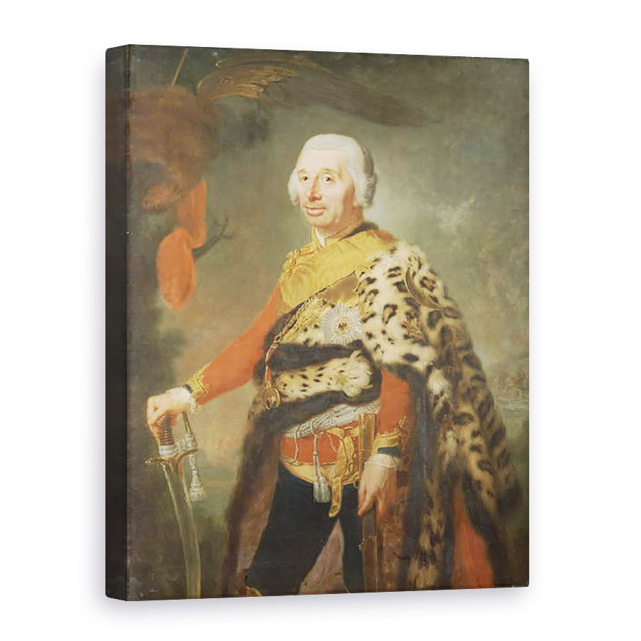 Tablou canvas - Anna Dorothea Therbusch - Generalul von Zieten, 75 x 100 cm