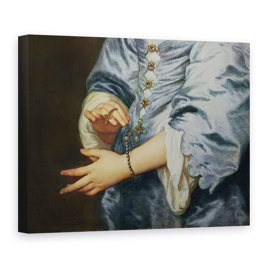Tablou canvas - Anthony van Dyck - Marie Ruthven, Lady van Dyck, detaliu II, 75 x 100 cm