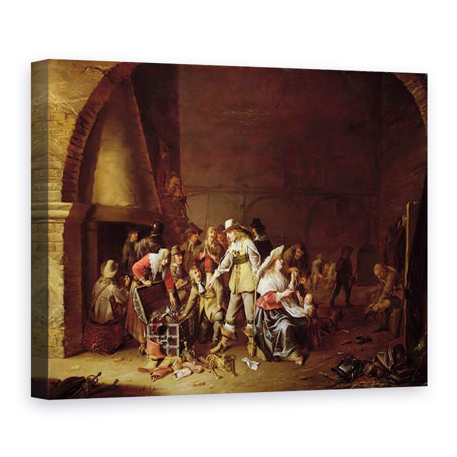 Tablou canvas - Anthonie Palamedesz - Comoara, 75 x 100 cm