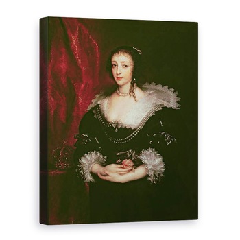 Tablou canvas - Anthony van Dyck - Regina Henrietta Maria 1609-1669, regina consort a Carol I al Angliei, 75 x 100 cm Tablou canvas - Anthony van Dyck - Regina Henrietta Maria 1609-1669, regina consort a Carol I al Angliei, 75 x 100 cm