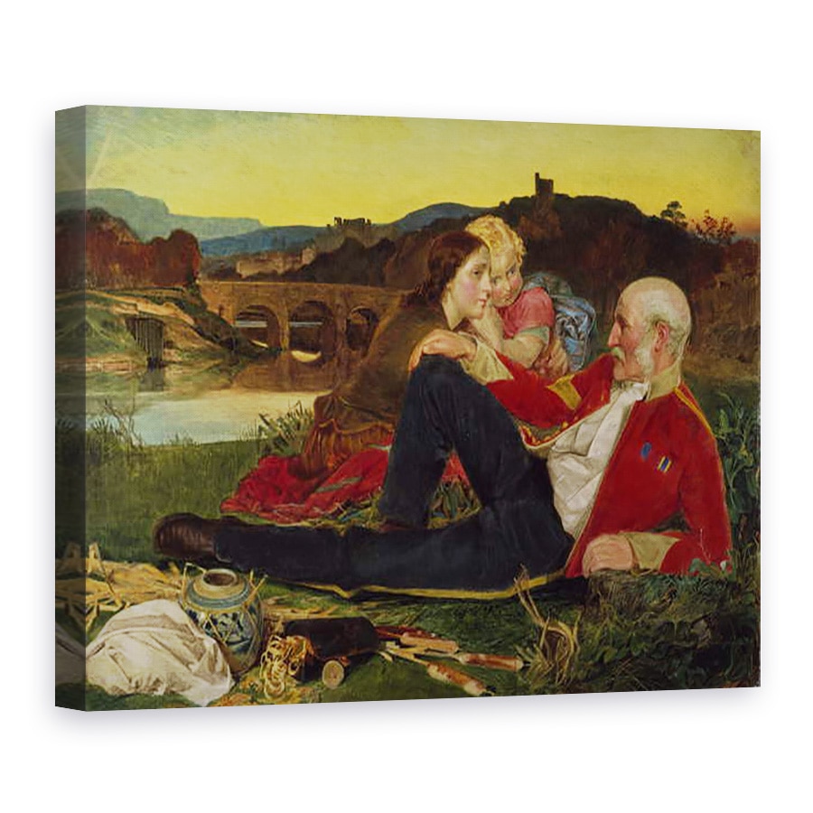 Tablou canvas - Anthony Frederick Augustus Sandys - toamna, 75 x 100 cm