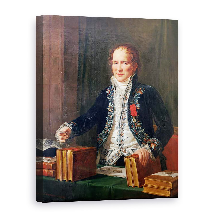 Tablou canvas - Anicet-Charles Lemonnier - Portret De Antoine Francois de Fourcroy 1755-1809, 75 x 100 cm