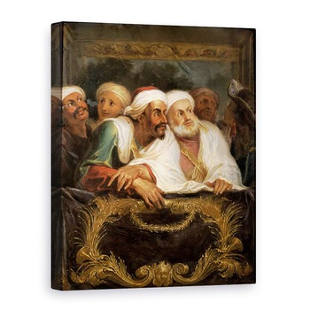 Tablou canvas - Antoine Coypel - Ambasadorul marocan si anturajul sau la comedia italiana de la Paris in februarie 1682, 75 x 100 cm Tablou canvas - Antoine Coypel - Ambasadorul marocan si anturajul sau la comedia italiana de la Paris in februarie 1682, 75 x 100 cm