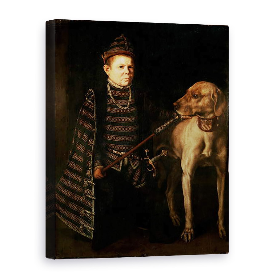 Tablou canvas - Anthonis van Dashorst Mor - Piticul Cardinalului Granvelle, 75 x 100 cm