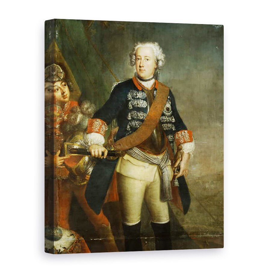 Tablou canvas - Antoine Pesne - Frederic al II-lea ca rege, 75 x 100 cm