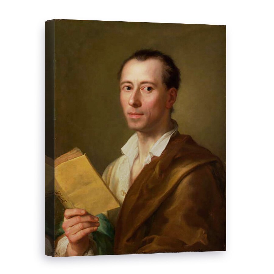 Tablou canvas - Anton Raphael Mengs - Johann Joachim Winckelmann 1717–68, 75 x 100 cm
