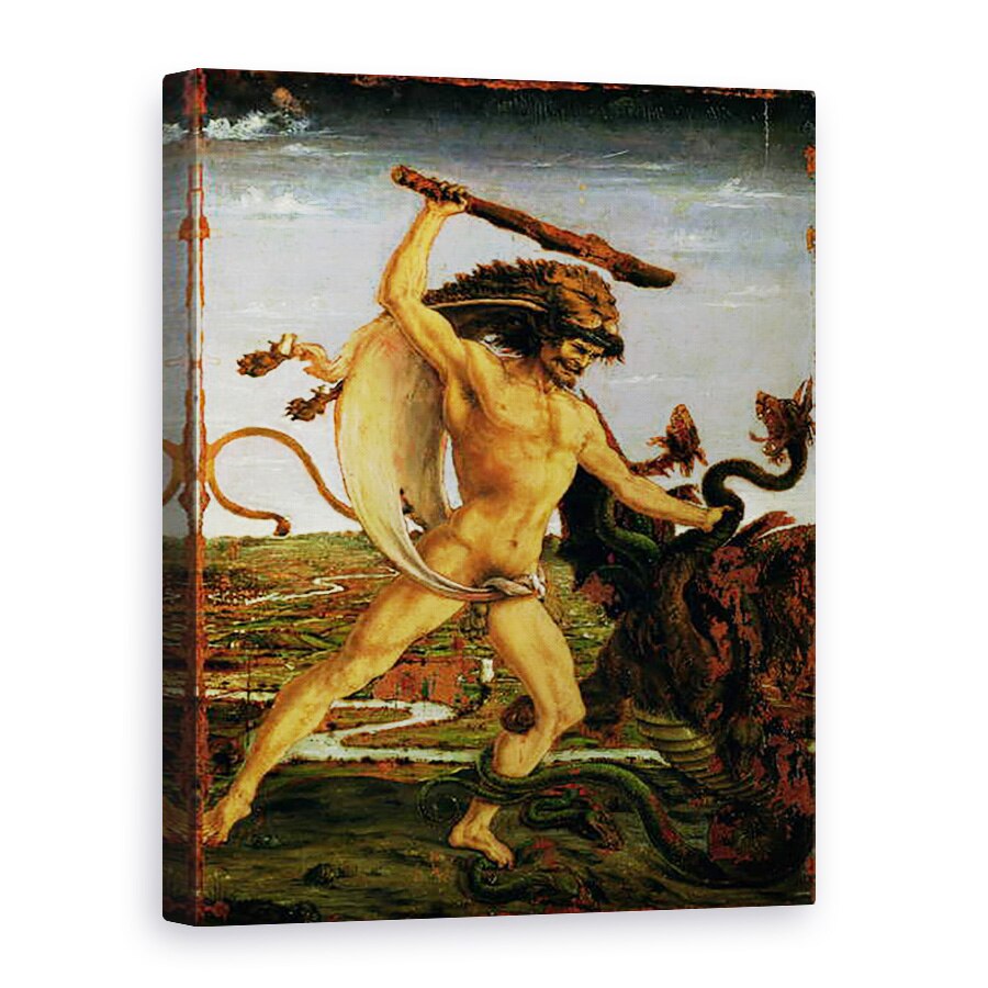 Tablou canvas - Antonio Pollaiuolo - Hercule si Hydra, 75 x 100 cm