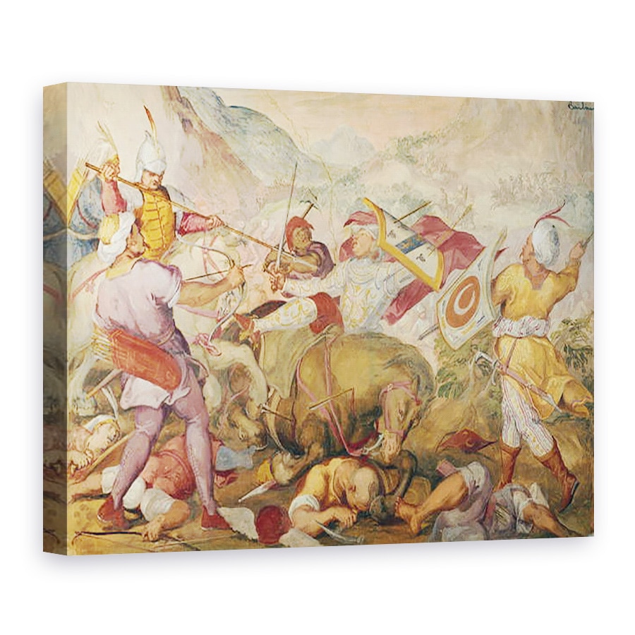 Tablou canvas - Antonio Vassilacchi - Lupta intre venetieni si turci, 75 x 100 cm