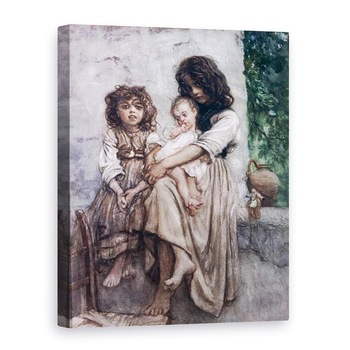 Tablou canvas - Antoine Auguste Ernest Herbert - Fetele tinere ale lui Ischia, 75 x 100 cm Tablou canvas - Antoine Auguste Ernest Herbert - Fetele tinere ale lui Ischia, 75 x 100 cm