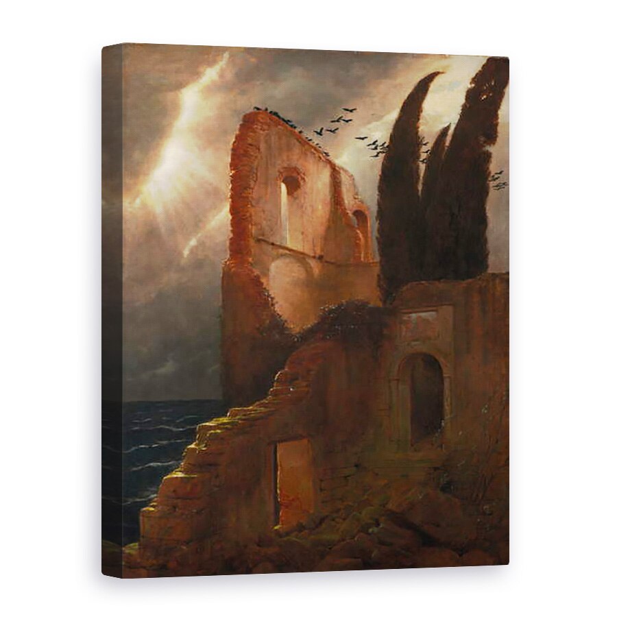 Tablou canvas - Arnold Bocklin - Ruina de mare, 75 x 100 cm