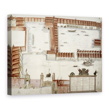 Tablou canvas - Antonio Natale - Planul Arsenalului, 75 x 100 cm Tablou canvas - Antonio Natale - Planul Arsenalului, 75 x 100 cm