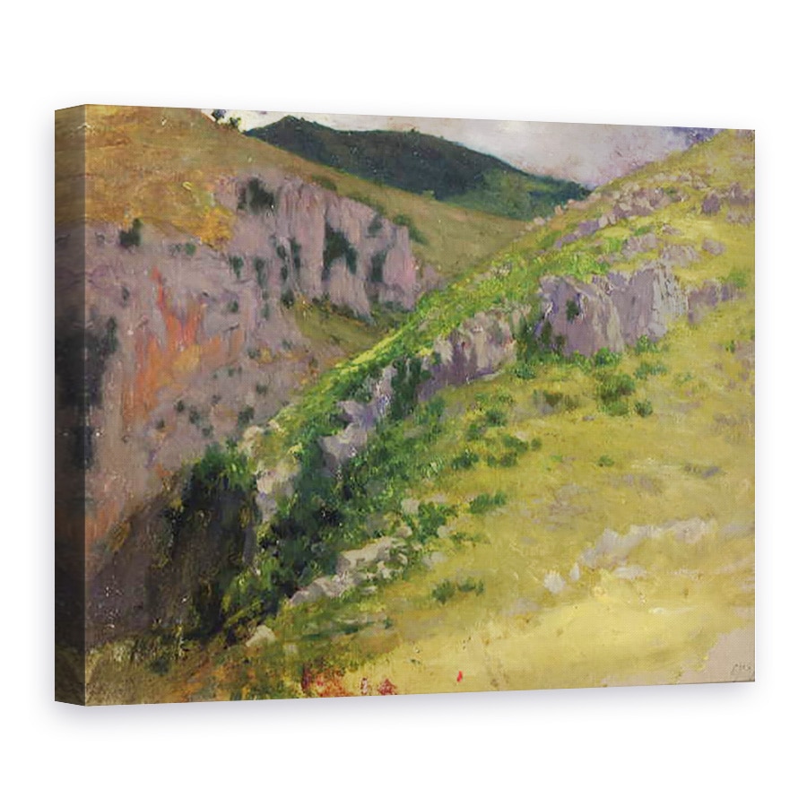 Tablou canvas - Antoine Auguste Ernest Herbert - Studiul unui munte, 75 x 100 cm