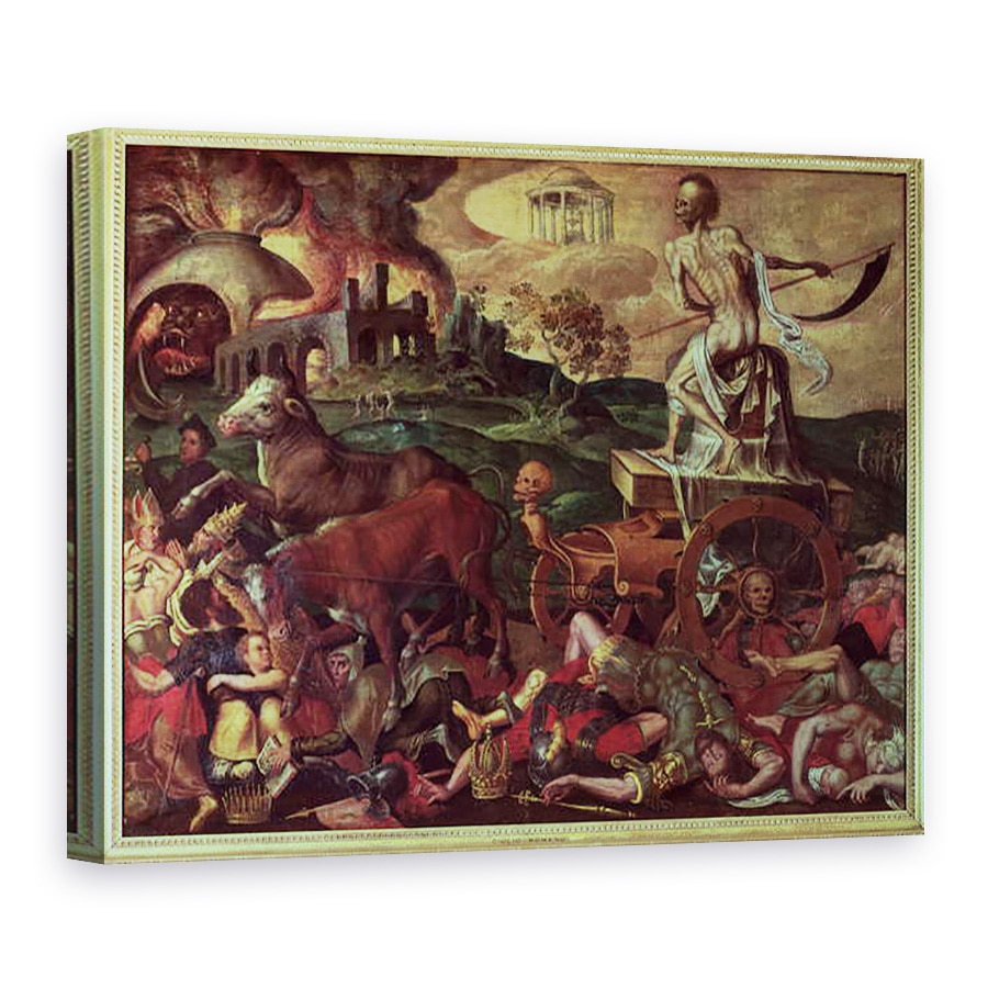 Tablou canvas - Antoine Caron - Triumful Mortii, 75 x 100 cm
