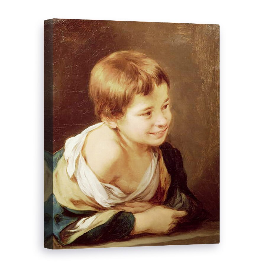 Tablou canvas - Bartolome Esteban Murillo - Un baiat taran sprijinit pe un prag, 75 x 100 cm