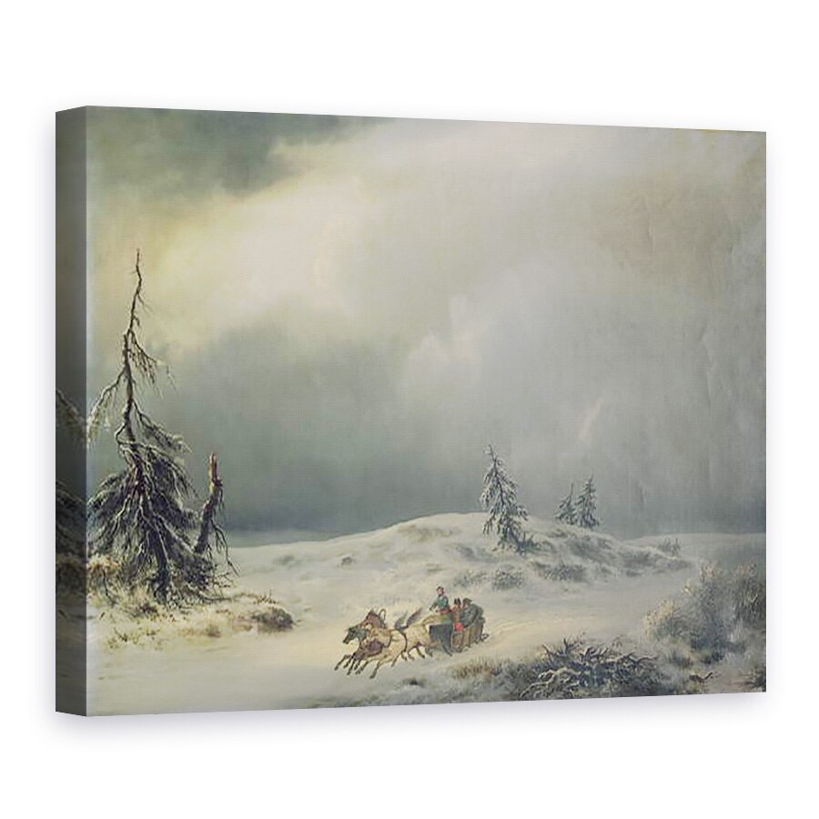 Tablou canvas - Antonio Morghen - Napoleon la Berezina, 75 x 100 cm