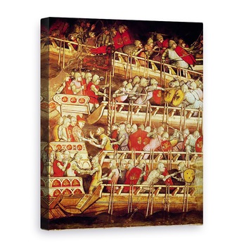 Tablou canvas - Aretino Luca Spinello - Istoria Papei Alexandru al III-lea 1105-81, Flota venetiana victorioasa asupra imparatului Frederic Barbarossa c.1123-90 1407, 75 x 100 cm Tablou canvas - Aretino Luca Spinello - Istoria Papei Alexandru al III-lea 1105-81, Flota venetiana victorioasa asupra imparatului Frederic Barbarossa c.1123-90 1407, 75 x 100 cm