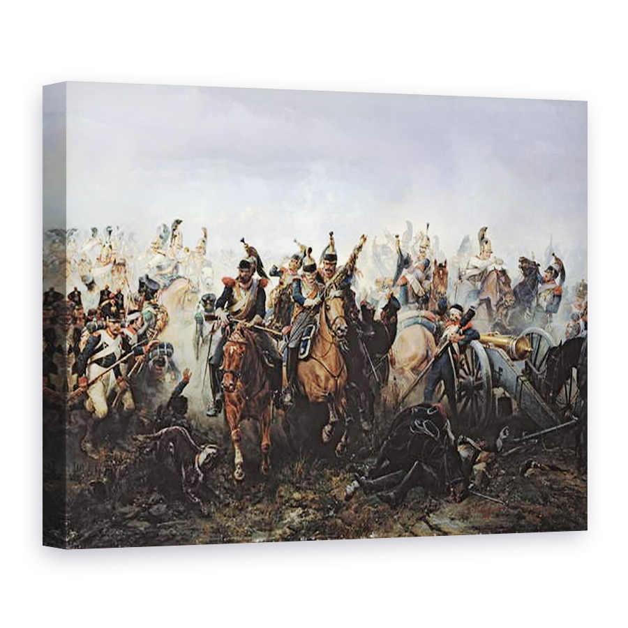 Tablou canvas - Bogdan Willewalde - Batalia de la La Fere-Champenoise, pe 25 martie 1814, 50 x 70 cm