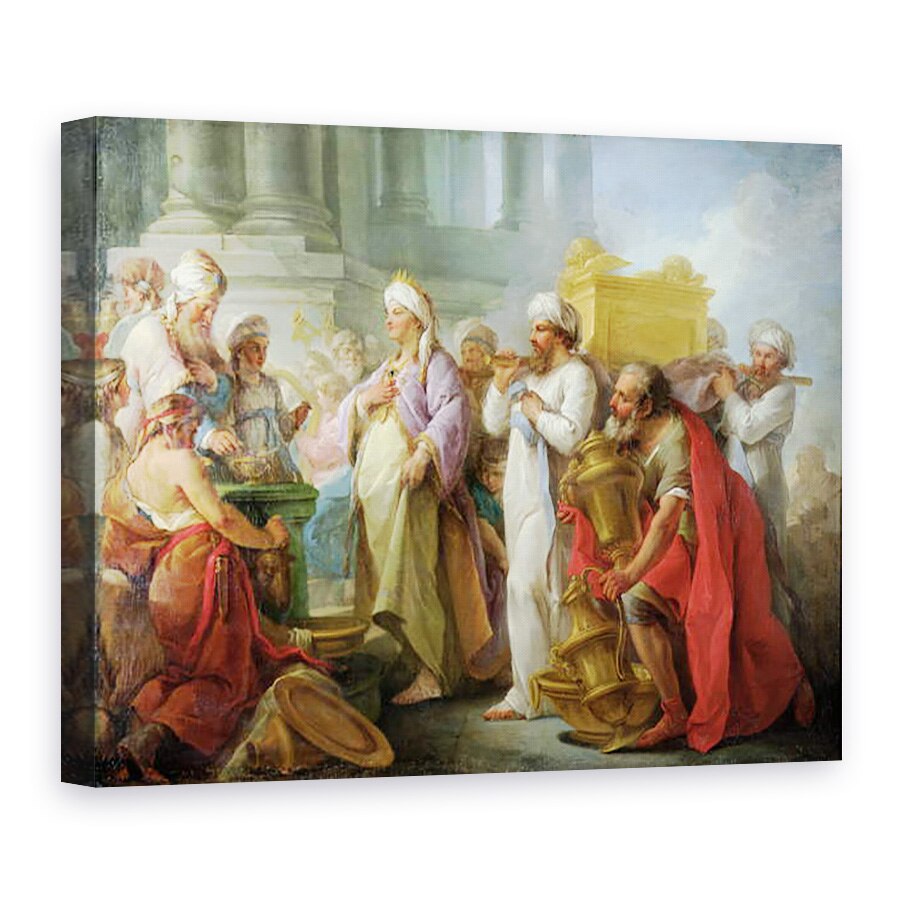 Tablou canvas - Blaise Nicolas Le Sueur - Solomon inaintea chivotului legamantului, 50 x 70 cm