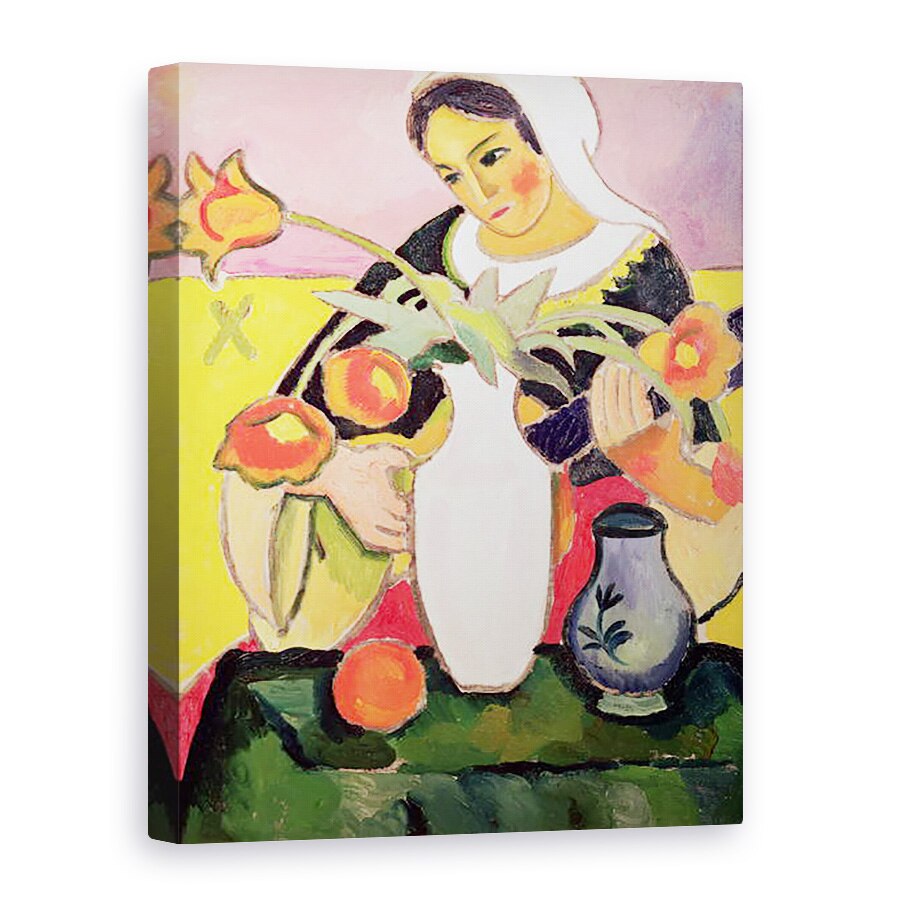 Tablou canvas - August Macke - Jucatorul lautei, 75 x 100 cm
