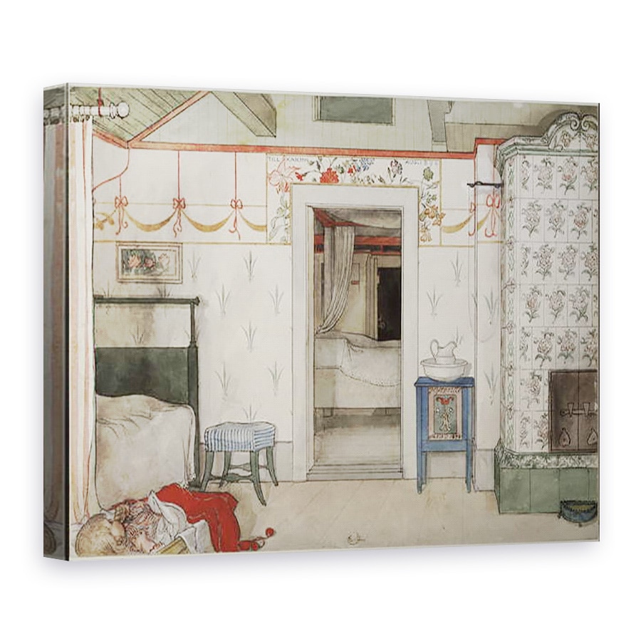 Tablou canvas - Carl Larsson - Brita lui Patruzeci de Winks, din seria A Home, 75 x 100 cm