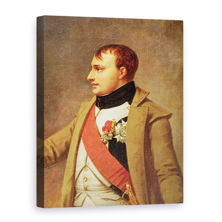 Tablou canvas - Baron Antoine Jean Gros - Detaliu al intalnirii lui Napoleon Francis al II-lea dupa batalia de la Austerlitz, 75 x 100 cm