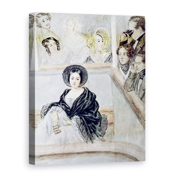 Tablou canvas - Camille-Joseph-Etienne Roqueplan - Marie Duplessis 1824-47 la Teatrul, 75 x 100 cm Tablou canvas - Camille-Joseph-Etienne Roqueplan - Marie Duplessis 1824-47 la Teatrul, 75 x 100 cm