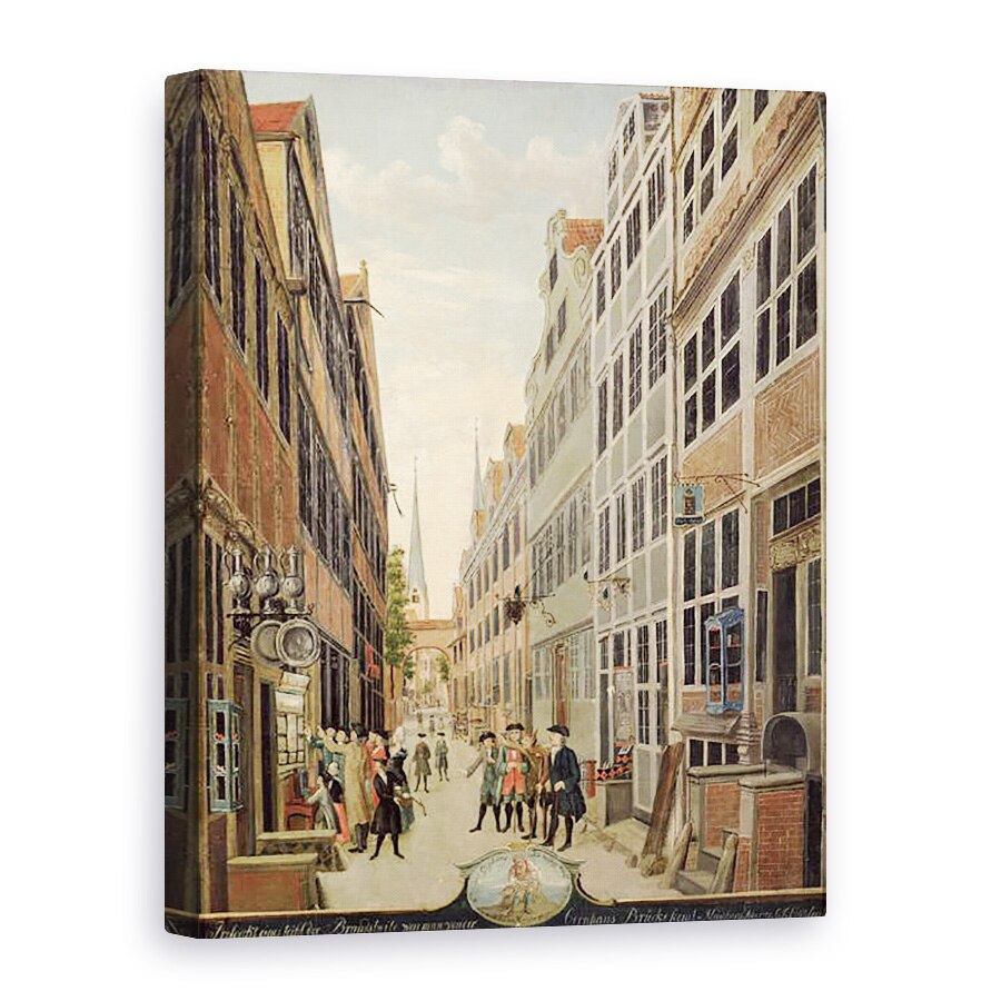 Tablou canvas - C. F. Feldt - Brandstweite in Hamburg, 75 x 100 cm