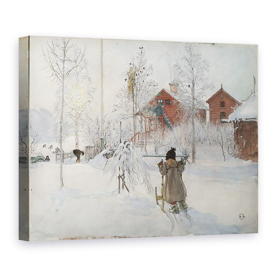 Tablou canvas - Carl Larsson - Curtea si spalatoria, din seria O casa, 75 x 100 cm