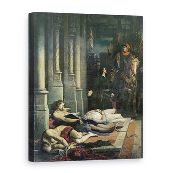 Tablou canvas - Benjamin Ulmann - Corpul lui Etienne Marcel c.1316-58 este prezentat Delfinului Charles 1338-80 al Frantei, viitorul Carol al V-lea, 50 x 70 cm Tablou canvas - Benjamin Ulmann - Corpul lui Etienne Marcel c.1316-58 este prezentat Delfinului Charles 1338-80 al Frantei, viitorul Carol al V-lea, 50 x 70 cm