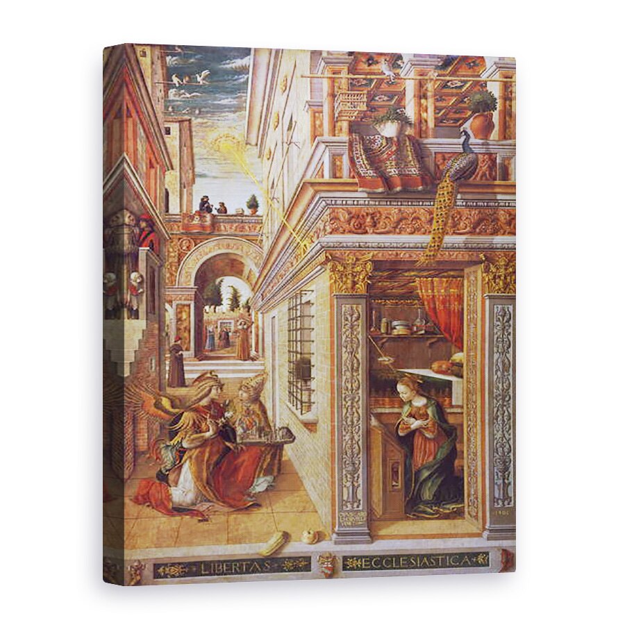 Tablou canvas - Carlo Crivelli - Buna Vestire cu Sfantul Emidian, 75 x 100 cm