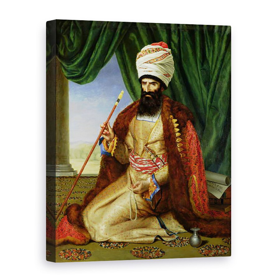 Tablou canvas - Cesarine Davin - Portretul lui Asker-Khan, Ambasadorul Persiei, la Paris in 1808, 75 x 100 cm