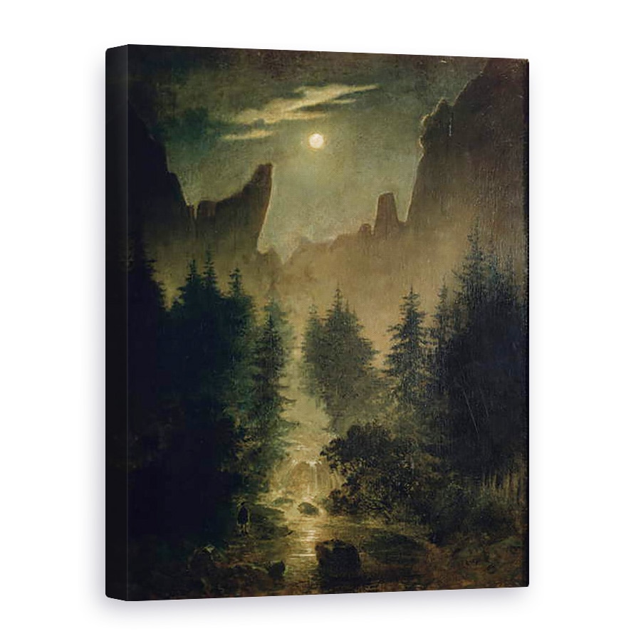 Tablou canvas - Caspar David Friedrich - Uttewalder Grund, 50 x 70 cm