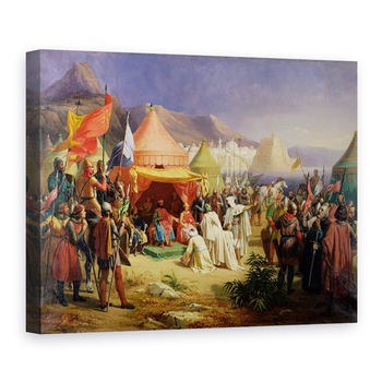Tablou canvas - Charles Alexandre Debacq - Luarea de la Tripoli, aprilie 1102, 75 x 100 cm Tablou canvas - Charles Alexandre Debacq - Luarea de la Tripoli, aprilie 1102, 75 x 100 cm