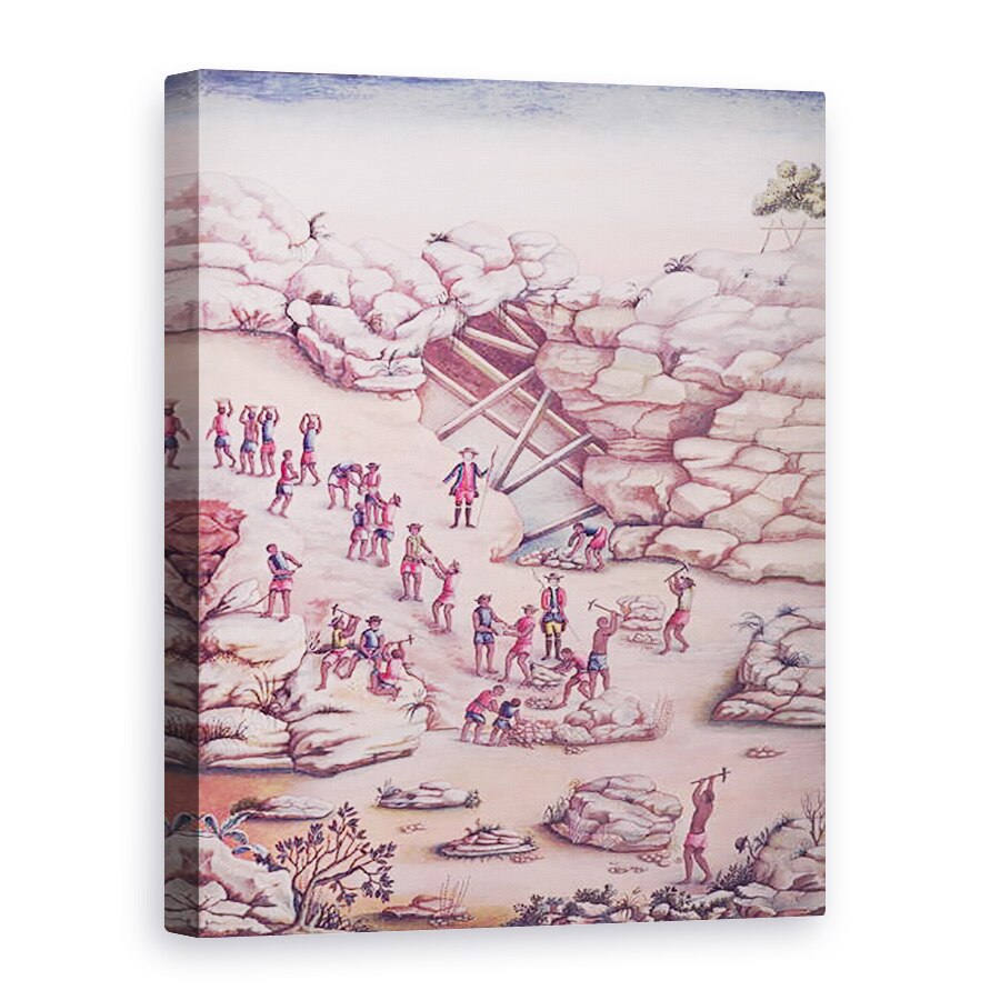 Tablou canvas - Carlos Juliao - Diamond Mining in Brazilia, 75 x 100 cm