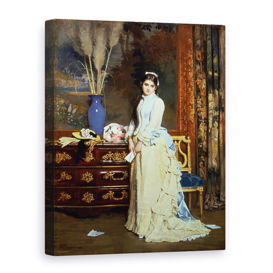 Tablou canvas - Charles Baugniet - Indecizie, 50 x 70 cm