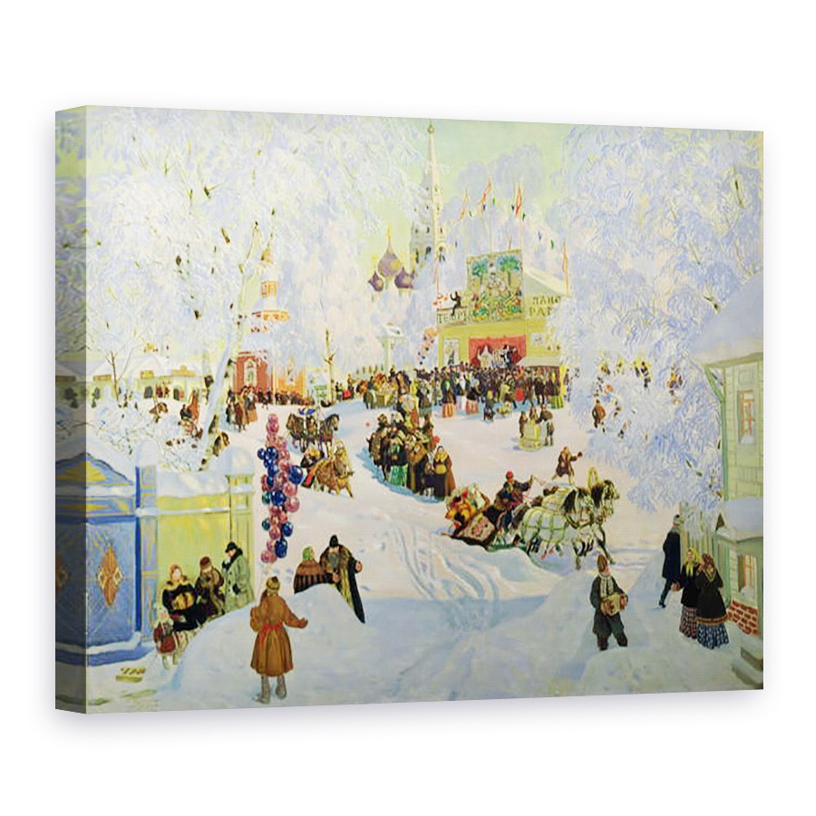 Tablou canvas - Boris Mikhailovich Kustodiev - Shrove-Tide, 75 x 100 cm