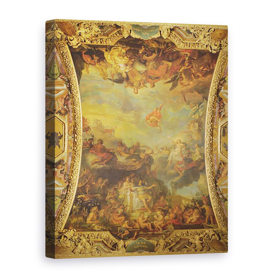 Tablou canvas - Charles Le Brun - Vedere a regelui Ludovic al XIV-, 75 x 100 cm