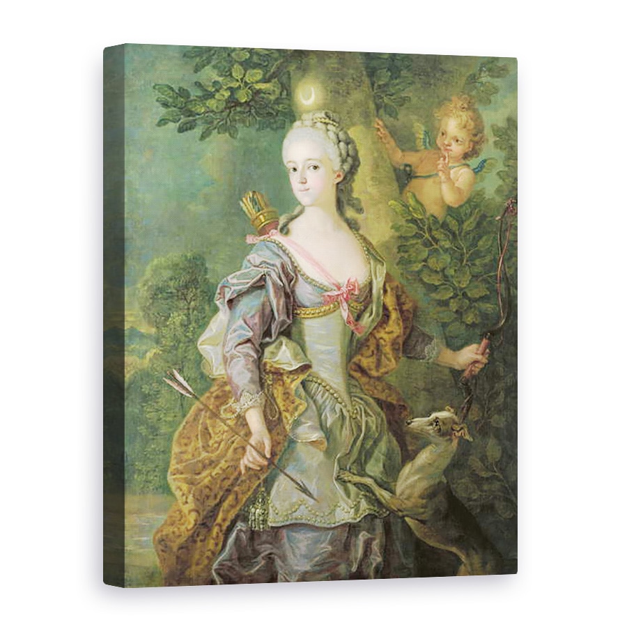 Tablou canvas - Charles-Amedee-Philippe van Loo - Luise Henriette Wilhelmine von Anhalt-Dessau 1750-1811 ca Diana, 75 x 100 cm