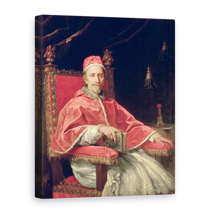 Tablou canvas - Carlo Maratta - Portretul Papei Clement IX 1600-69, 75 x 100 cm