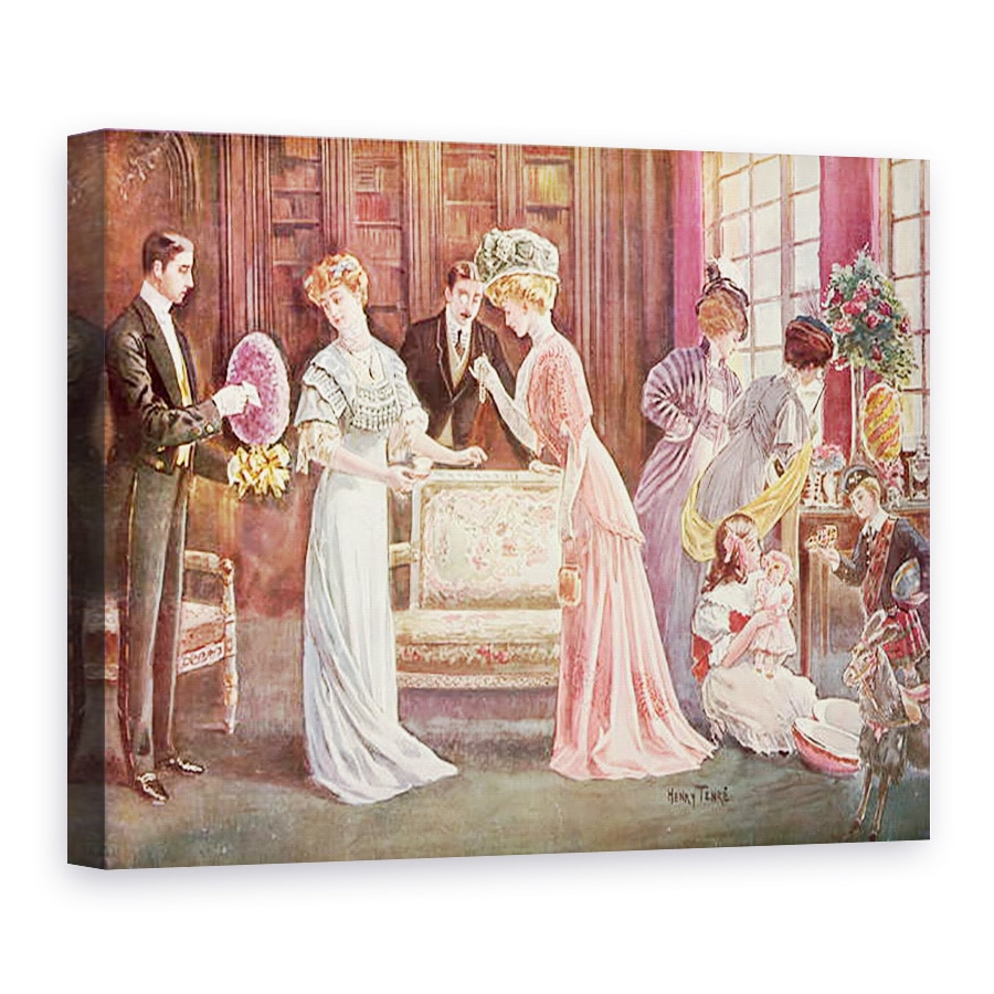 Tablou canvas - Charles Henry Tenre - Oua de Paste in oras, 50 x 70 cm