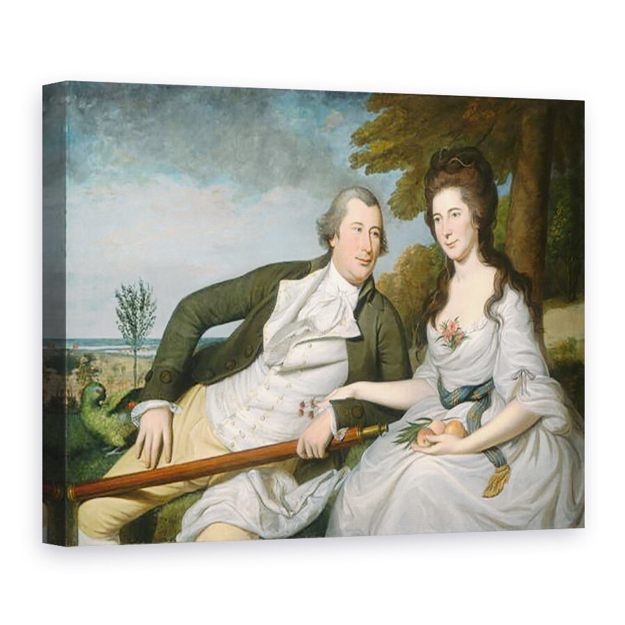 Tablou canvas - Charles Willson Peale - Benjamin si Eleanor Ridgely laming, 50 x 70 cm