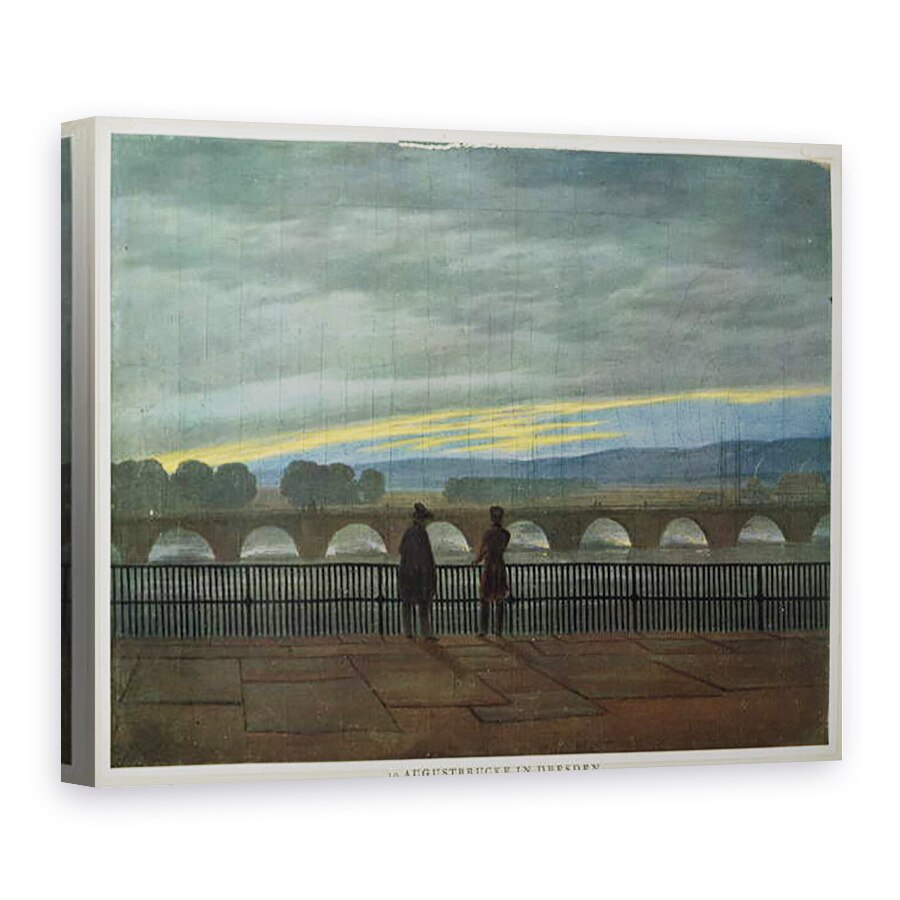 Tablou canvas - Caspar David Friedrich - Podul August din Dresda, 50 x 70 cm