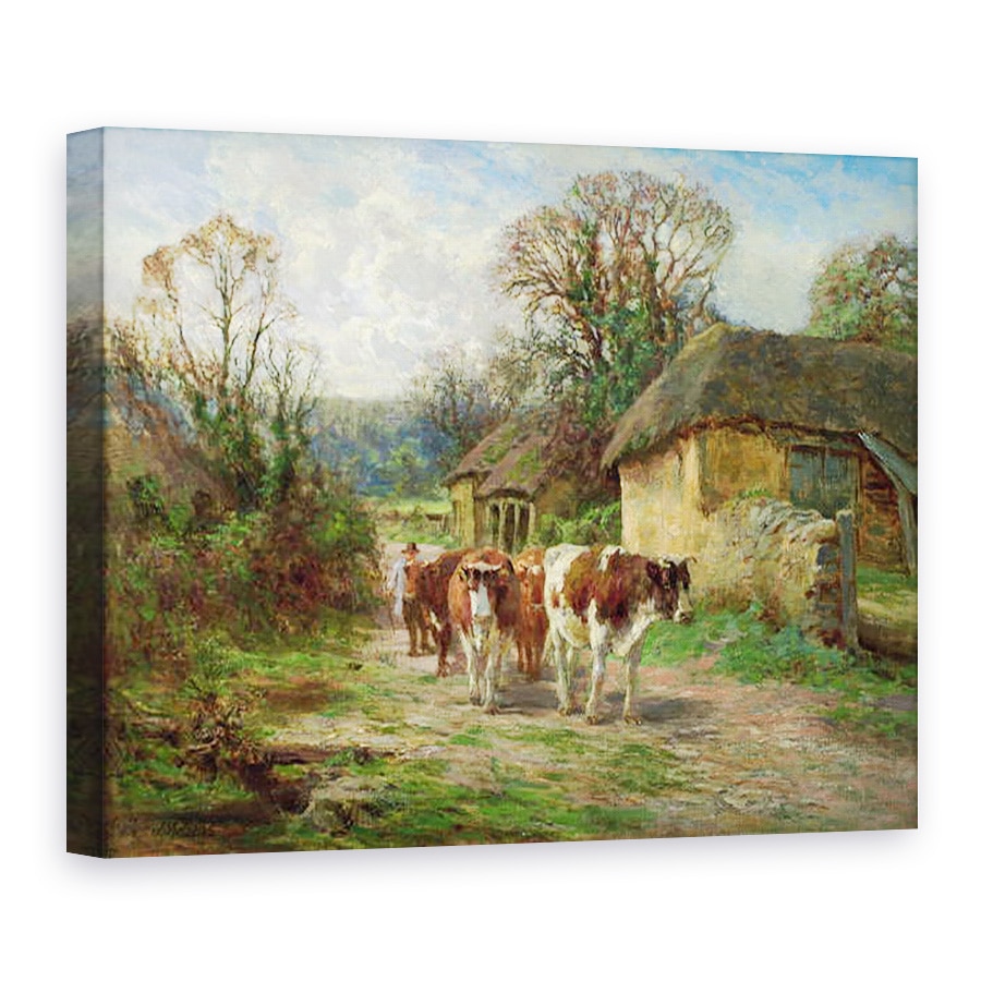 Tablou canvas - Charles James Adams - Langa hambar, 75 x 100 cm