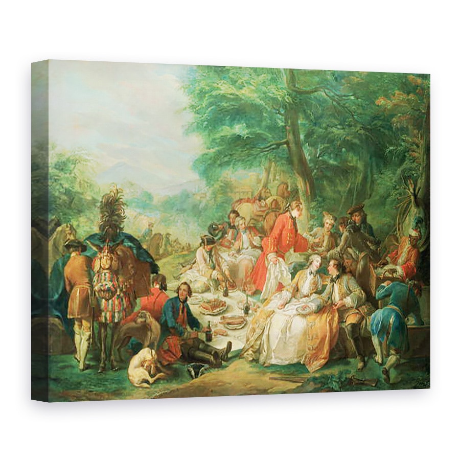 Tablou canvas - Charles-Amedee-Philippe van Loo - La Chasse, 50 x 70 cm