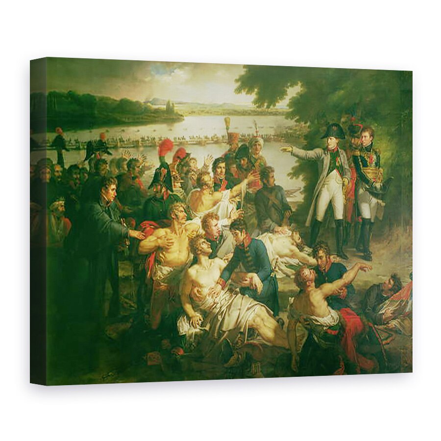 Tablou canvas - Charles Meynier - intoarcerea lui Napoleon 1769-1821 pe Insula Lobau dupa batalia de la Essling, 23 mai 1809, 75 x 100 cm
