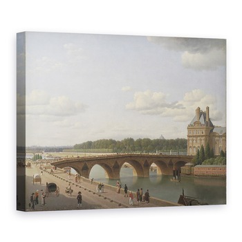 Tablou canvas - Christoffer-Wilhelm Eckersberg - Pont Royal vazut din Quai Voltaire, 50 x 70 cm Tablou canvas - Christoffer-Wilhelm Eckersberg - Pont Royal vazut din Quai Voltaire, 50 x 70 cm