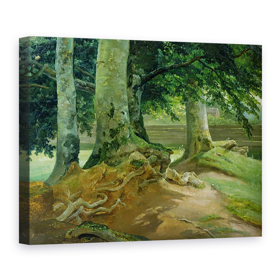 Tablou canvas - Christian Ernst Bernhard Morgenstern - Fag in Frederiksdal langa Copenhaga, 75 x 100 cm